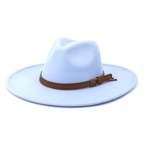 9.5cm big brim fedora hat 2022 color women men imitation wool felt hats party church wedding hat, Blue;gray
9.5cm big brim fedora hat 2022 color women men imitation wool felt hats party church wedding hat, Blue;gray