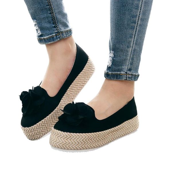 dress shoes platform flower knot spring thick bottom casual footwear autumn ladies women loafers round toe moccasins, Black
dress shoes platform flower knot spring thick bottom casual footwear autumn ladies women loafers round toe moccasins, Black