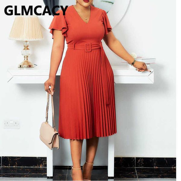 v neck elegant pleated midi dress casual office ladies work dress 210702, Black;gray
v neck elegant pleated midi dress casual office ladies work dress 210702, Black;gray