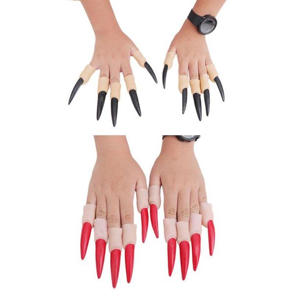 party masks 10 pcs false nail finger tips halloween props scary cosplay makeup claw k92d
party masks 10 pcs false nail finger tips halloween props scary cosplay makeup claw k92d
