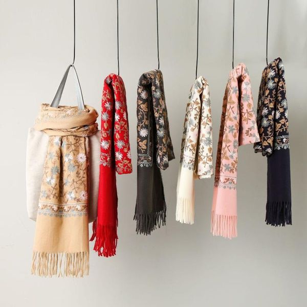 scarves autumn winter warm tassels scarf long size shawl fashion brand women embroidery pashmina cashmere, Blue;gray
scarves autumn winter warm tassels scarf long size shawl fashion brand women embroidery pashmina cashmere, Blue;gray