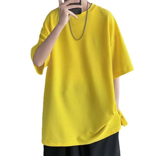 men's t-shirts summer t-shirt short sleeve solid color side breasted loose half round neck, White;black
men's t-shirts summer t-shirt short sleeve solid color side breasted loose half round neck, White;black