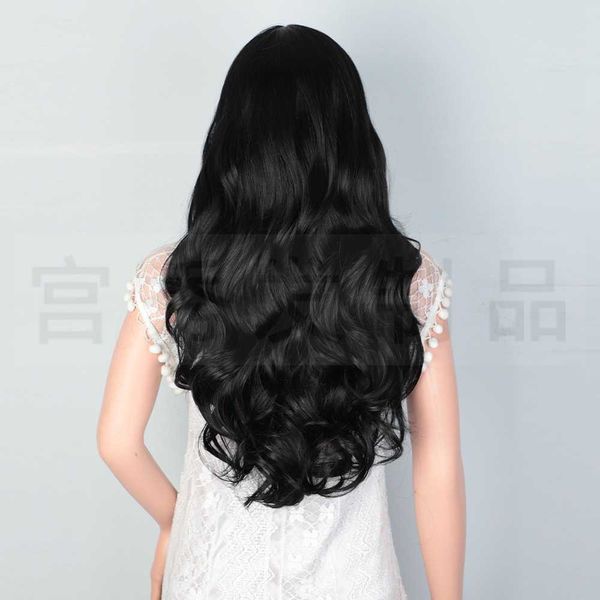 wig lady wig front lace chemical fiber long curly hair big wave s headgear, Black;brown
wig lady wig front lace chemical fiber long curly hair big wave s headgear, Black;brown