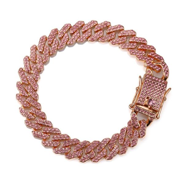 link, chain luxury miami 12mm cuban link bracelet rhinestone alloy frozen hip hop fashion punk bracelets & bangles for men jewelry, Black
link, chain luxury miami 12mm cuban link bracelet rhinestone alloy frozen hip hop fashion punk bracelets & bangles for men jewelry, Black