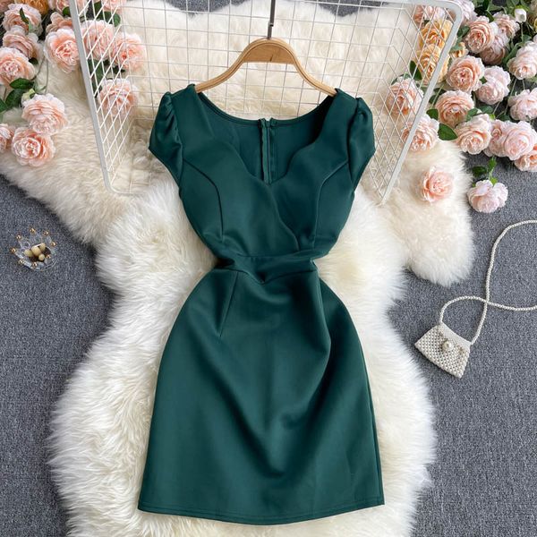 singreiny women elegant solid dresses korean fashion v neck slim bodycon dresses summer chic streetwear mini sundress 210419, Black;gray
singreiny women elegant solid dresses korean fashion v neck slim bodycon dresses summer chic streetwear mini sundress 210419, Black;gray