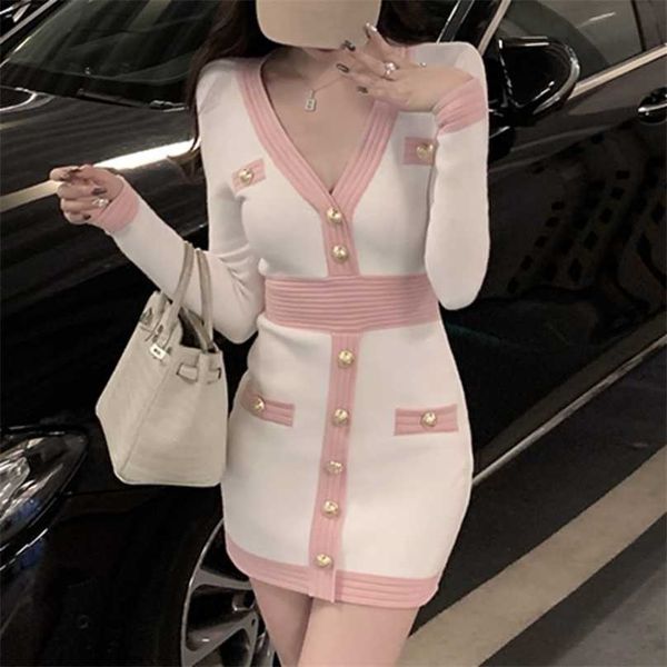 fall winter sweater vestidos feminino women vintage long sleeve slim bodycon dress korean fashion casual robe femme 211206, Black;gray
fall winter sweater vestidos feminino women vintage long sleeve slim bodycon dress korean fashion casual robe femme 211206, Black;gray