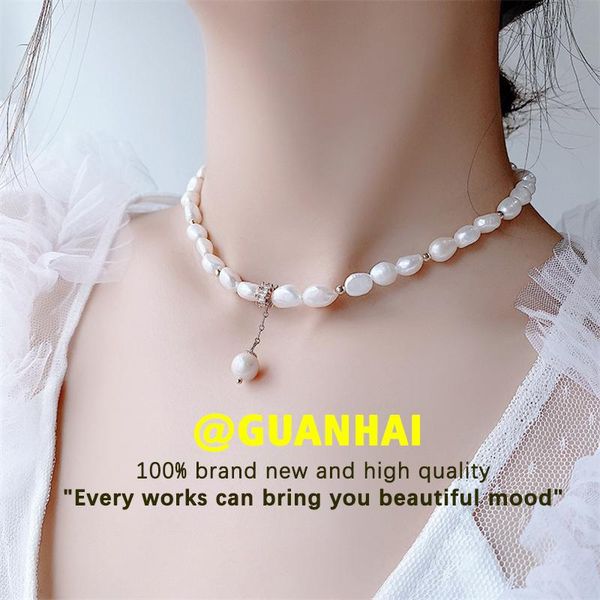 chokers guanhai white pearl necklace ladies fashion ins simple retro french choker clavicle strand chain sweet girl pendant, Golden;silver
chokers guanhai white pearl necklace ladies fashion ins simple retro french choker clavicle strand chain sweet girl pendant, Golden;silver