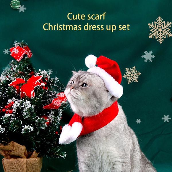 cute christmas dog hat scarf set comfortable santa claus cap winter warm pet costume outfit party event accessories supplies apparel
cute christmas dog hat scarf set comfortable santa claus cap winter warm pet costume outfit party event accessories supplies apparel