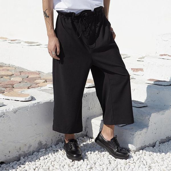 men's pants hong kong style dark yamamoto couples with the same nine points casual loose flower, Black
men's pants hong kong style dark yamamoto couples with the same nine points casual loose flower, Black