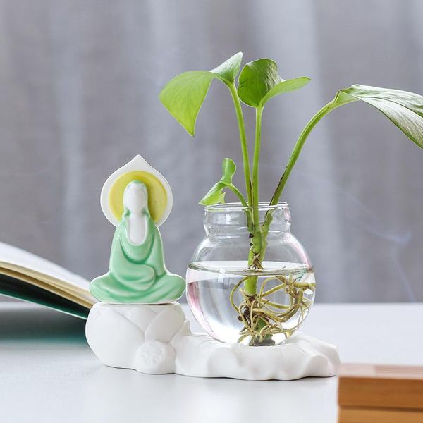 zen decoration creative green dill hydroponic plant vase container flower pot tableware living room desk vases
zen decoration creative green dill hydroponic plant vase container flower pot tableware living room desk vases