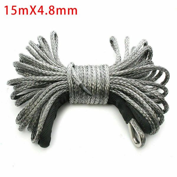 parts gray winch rope high strength 15m*4.8mm atv cable for suvs motorcycles synthetic
parts gray winch rope high strength 15m*4.8mm atv cable for suvs motorcycles synthetic