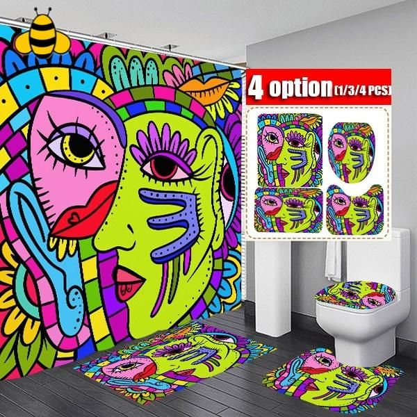 shower curtains 4/3/1 pcs 2021 bathroom set bath mat and non-slip carpet toilet seat cushion curtain
shower curtains 4/3/1 pcs 2021 bathroom set bath mat and non-slip carpet toilet seat cushion curtain