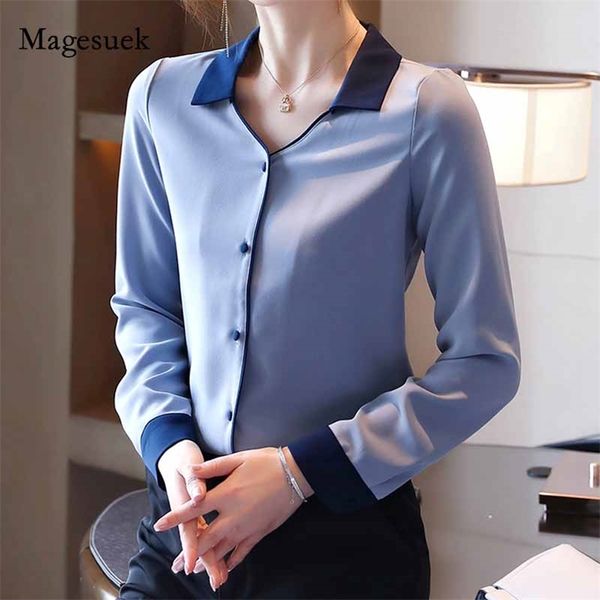 autumn vintage korean style loose chiffon women's blouse v-neck long sleeve slim cardigan solid ladies shirt blusas 11051 210518, White
autumn vintage korean style loose chiffon women's blouse v-neck long sleeve slim cardigan solid ladies shirt blusas 11051 210518, White