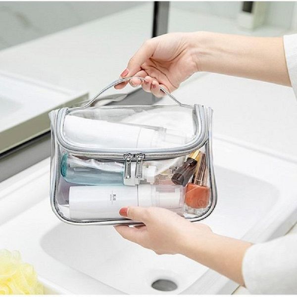 storage bags transparent pvc makeup bag laser simple waterproof large capacity fitness wash travel portable
storage bags transparent pvc makeup bag laser simple waterproof large capacity fitness wash travel portable
