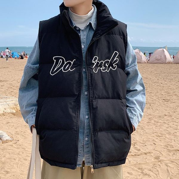 men's vests letter embroidery puffer vest jacket for men winter warm clothes teen plus size bubble coat sleeveless windproof streetwear, Black;white
men's vests letter embroidery puffer vest jacket for men winter warm clothes teen plus size bubble coat sleeveless windproof streetwear, Black;white