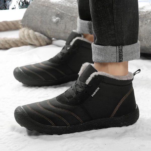 boots shoes men fashion zapatos de hombre men's plus velvet warm outdoor sports waterproof snow cotton, Black
boots shoes men fashion zapatos de hombre men's plus velvet warm outdoor sports waterproof snow cotton, Black