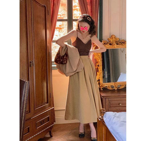 skirts french style autumn 2021 hepburn umbrella high waist slim a-word medium length skirt women's fashion, Black
skirts french style autumn 2021 hepburn umbrella high waist slim a-word medium length skirt women's fashion, Black