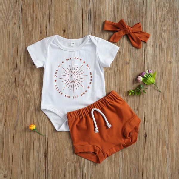 infant baby cloths set 3pcs short sleeve romper +shorts +hairband print summer casual girl boy clothing sets, White
infant baby cloths set 3pcs short sleeve romper +shorts +hairband print summer casual girl boy clothing sets, White