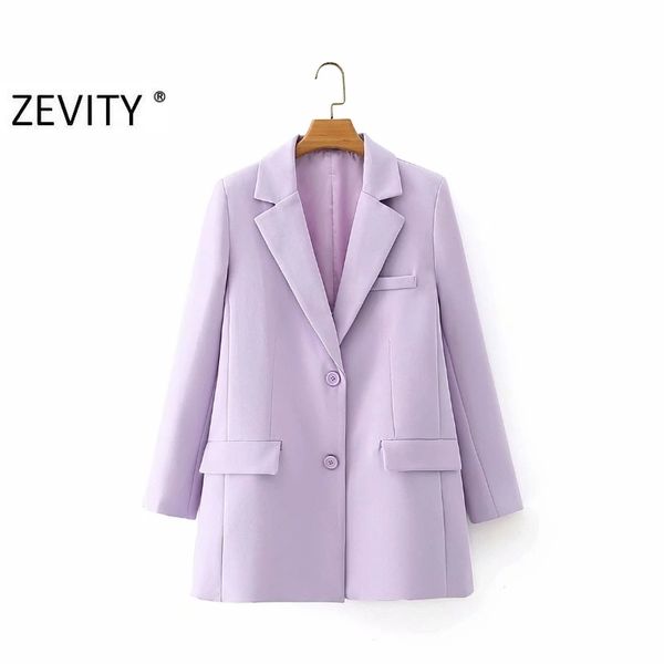 zevity women chic single breasted candy color leisure blazer coat office ladies long sleeve casual outwear suits ct548 210419, White;black
zevity women chic single breasted candy color leisure blazer coat office ladies long sleeve casual outwear suits ct548 210419, White;black