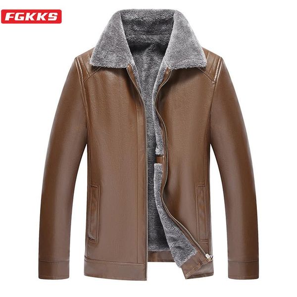 men's fur & faux fgkks trend men leather jacket section fashion stand collar add cashmere jackets male, Black
men's fur & faux fgkks trend men leather jacket section fashion stand collar add cashmere jackets male, Black