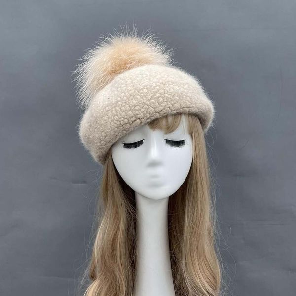 beanie/skull caps 2021 loop plush thickened wool hat solid color winter beret white raccoon ball can be dyed, Blue;gray
beanie/skull caps 2021 loop plush thickened wool hat solid color winter beret white raccoon ball can be dyed, Blue;gray