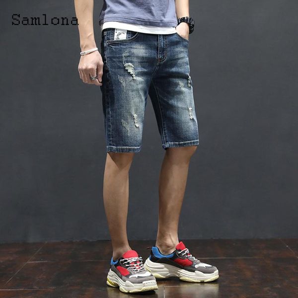 men's jeans samlona denim shorts leisure jean half pants blue patchwork hole ripped 2021 summer casual demin short
men's jeans samlona denim shorts leisure jean half pants blue patchwork hole ripped 2021 summer casual demin short