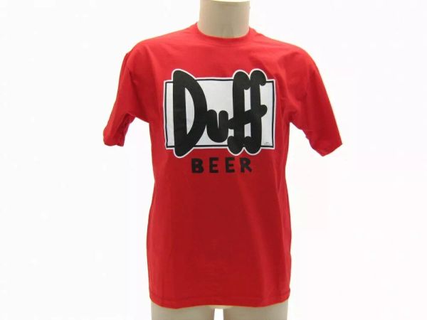 t shirt simpsons duff man jersey shirt red boy original duff beer, White;black
t shirt simpsons duff man jersey shirt red boy original duff beer, White;black