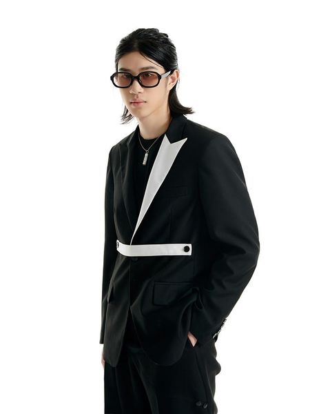 men's suits & blazers xs-6xl 2021 men women's clothing catwalk black and white contrast detachable belt silhouette suit coat plus, White;black
men's suits & blazers xs-6xl 2021 men women's clothing catwalk black and white contrast detachable belt silhouette suit coat plus, White;black
