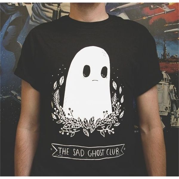 hahayule the sad ghost club men women tumblr fashion cute t-shirt summer casual loose black tee 210401, White
hahayule the sad ghost club men women tumblr fashion cute t-shirt summer casual loose black tee 210401, White