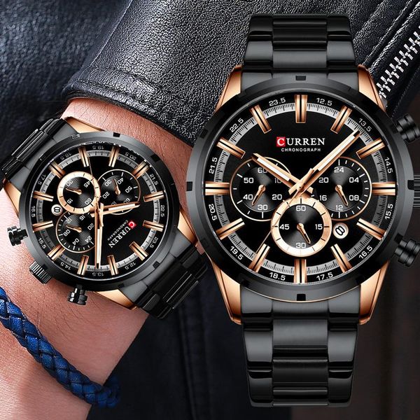 wristwatches curren man wristwatch waterproof chronograph sport men watch military army stainless steel male clock 8355, Slivery;brown
wristwatches curren man wristwatch waterproof chronograph sport men watch military army stainless steel male clock 8355, Slivery;brown