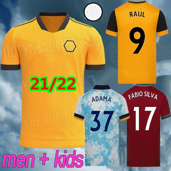 men + kids 21 22 wolves home soccer jersey neves raul 2021 2022 wolverhampton j.moutinho adama fábio silva podence otto football shirt, Black;yellow
men + kids 21 22 wolves home soccer jersey neves raul 2021 2022 wolverhampton j.moutinho adama fábio silva podence otto football shirt, Black;yellow