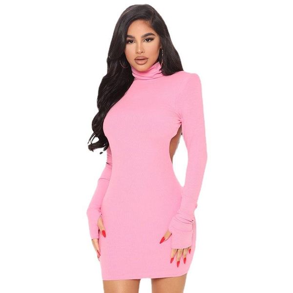 casual dresses ull regular sleeve hollow out slim women dress mini elastic waist turtleneck backless solid fashion, Black;gray
casual dresses ull regular sleeve hollow out slim women dress mini elastic waist turtleneck backless solid fashion, Black;gray