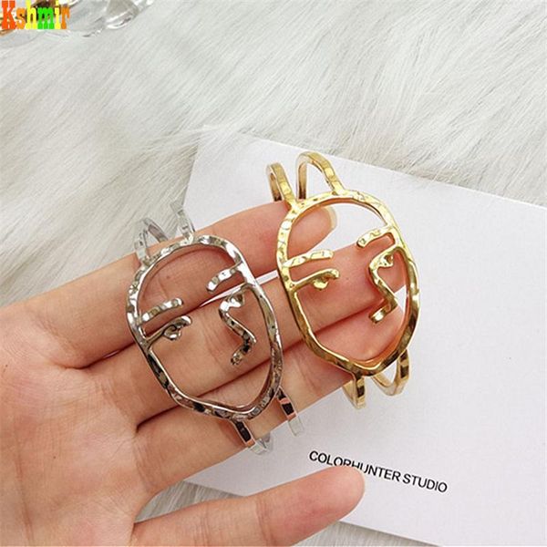 bangle kshmir geometric fashion hollow out strange face bracelet temperament female runway show refined 2021, Black
bangle kshmir geometric fashion hollow out strange face bracelet temperament female runway show refined 2021, Black