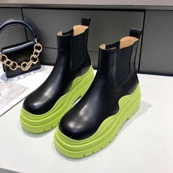 spring and autumn designer women's boots thick sole fashion casual all-match martin short boots british style chelsea bootss, Black
spring and autumn designer women's boots thick sole fashion casual all-match martin short boots british style chelsea bootss, Black
