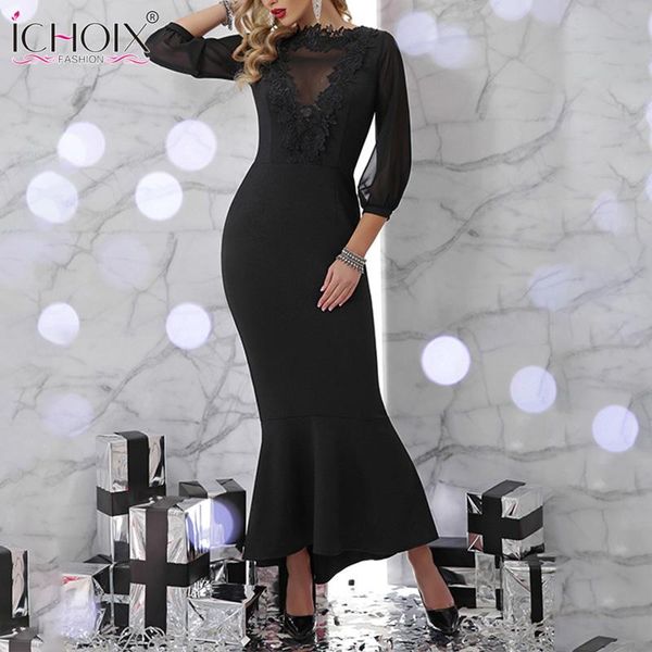 casual dresses 2021 women lace maxi evening party dress bodycon long sleeve robe backless red black ladies mermaid vestidos, Black;gray
casual dresses 2021 women lace maxi evening party dress bodycon long sleeve robe backless red black ladies mermaid vestidos, Black;gray