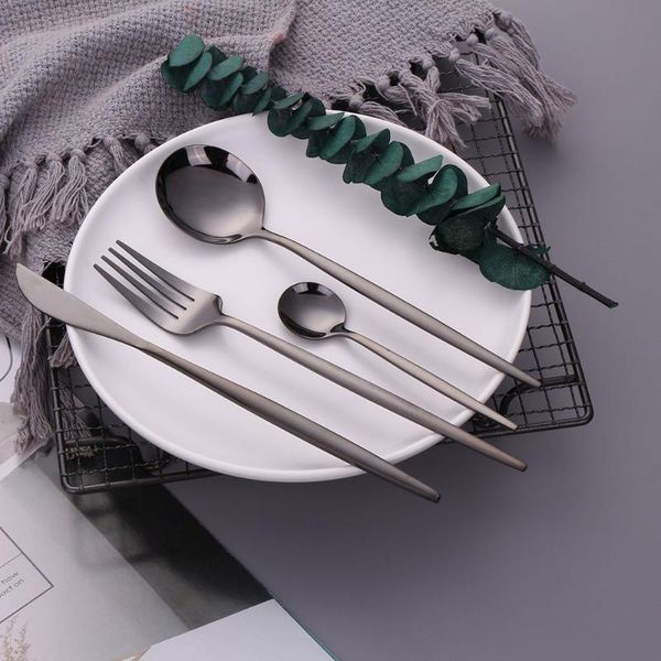 cutlery set black 18/10 stainless steel flatware tableware dinner knife fork spoon dinnerware dishwasher safe sets
cutlery set black 18/10 stainless steel flatware tableware dinner knife fork spoon dinnerware dishwasher safe sets