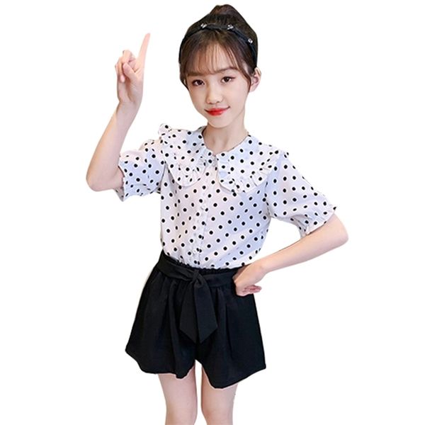 children clothes dot blouse + short children's for girls outfits summer childrens clothing 210527, White
children clothes dot blouse + short children's for girls outfits summer childrens clothing 210527, White