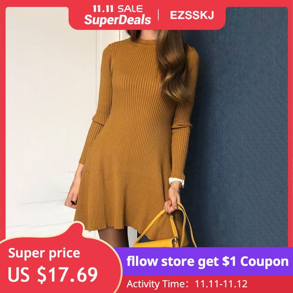 2021 basic autumn winter short a line thick sweater dress elegant knit dress women slim mini dress female chic knit sexy, Black;gray
2021 basic autumn winter short a line thick sweater dress elegant knit dress women slim mini dress female chic knit sexy, Black;gray