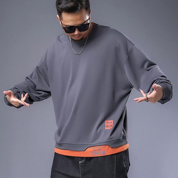 men's hoodies & sweatshirts loose terry round neck long sleeve oversized xxl-7xl sweater autumn leisure, Black
men's hoodies & sweatshirts loose terry round neck long sleeve oversized xxl-7xl sweater autumn leisure, Black