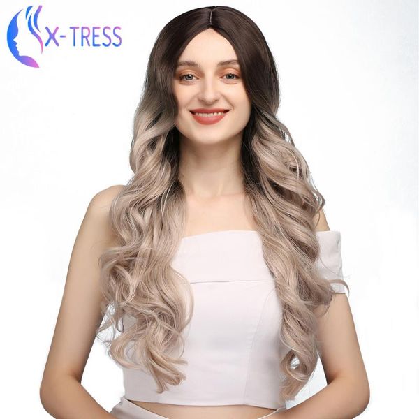synthetic wigs ombre brown long romantic for women soft hair heat resistant fiber curly wavy colored x-tress wig cosplay, Black
synthetic wigs ombre brown long romantic for women soft hair heat resistant fiber curly wavy colored x-tress wig cosplay, Black