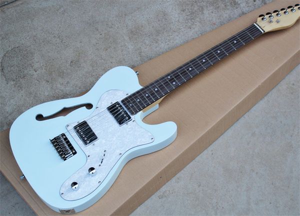 flyoung tele semi hollow light sky blue electric guitar pearl guard lp pickup can be customized
flyoung tele semi hollow light sky blue electric guitar pearl guard lp pickup can be customized