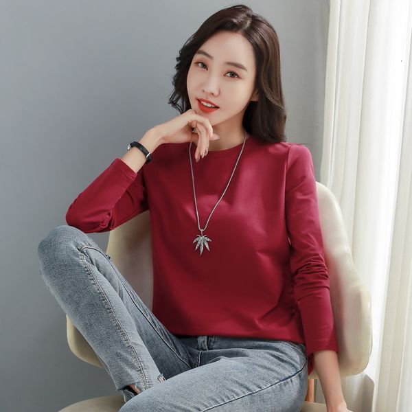 women's t-shirt basic cotton shirt with long sleeve t female shirt new korean style 2021 autumn shirt clotheng women's mujer ladi, White
women's t-shirt basic cotton shirt with long sleeve t female shirt new korean style 2021 autumn shirt clotheng women's mujer ladi, White
