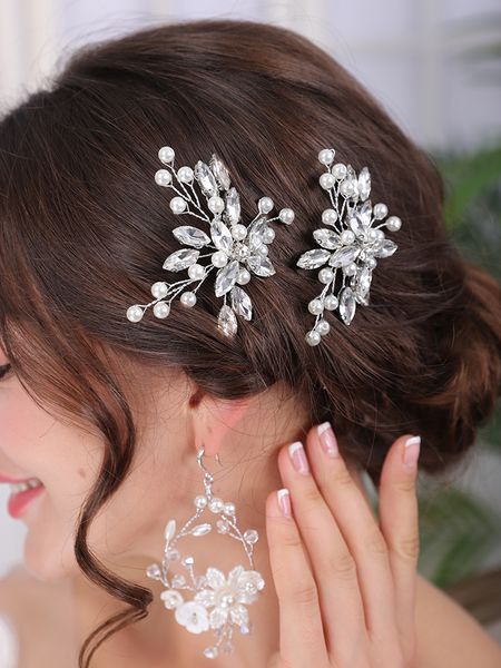 trendy handmade women headpieces pearl rhinestone hairpin party headdress beauty wedding bridal hair accessories, Silver
trendy handmade women headpieces pearl rhinestone hairpin party headdress beauty wedding bridal hair accessories, Silver