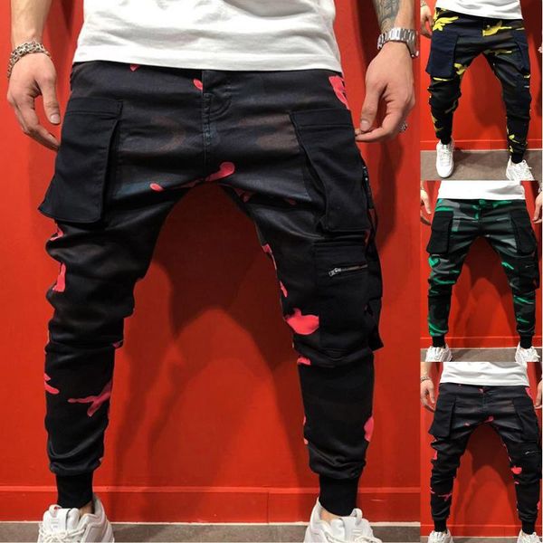 men's pants camouflage harem joggers men cargo streetwear casual hip hop pockets track male harajuku fashion trousers, Black
men's pants camouflage harem joggers men cargo streetwear casual hip hop pockets track male harajuku fashion trousers, Black
