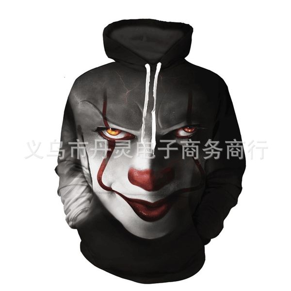 autumn new halloween 3d sweater hoodie clown print men's and women's sweater couple, Black
autumn new halloween 3d sweater hoodie clown print men's and women's sweater couple, Black