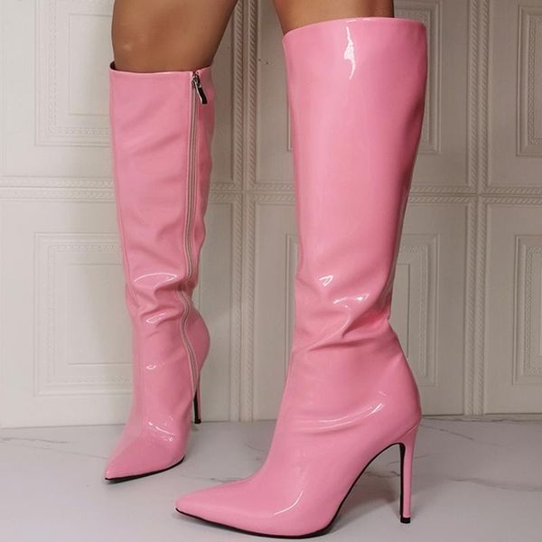 boots big size 47 pointy toe light pink women knee high side zipper fashion stiletto shoes winter for girls, Black
boots big size 47 pointy toe light pink women knee high side zipper fashion stiletto shoes winter for girls, Black
