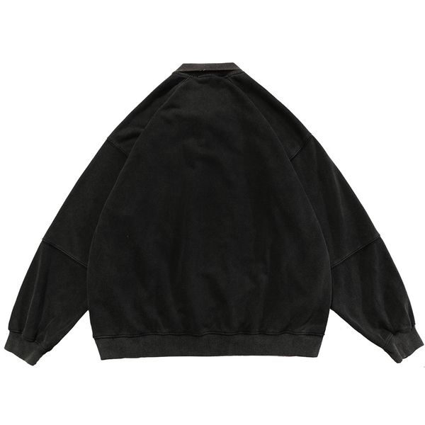 men's hoodies & sweatshirts aolamegs men's sweatshirts embroidered badge turn-down pullover casual fall baggy harajuku simple coll, Black
men's hoodies & sweatshirts aolamegs men's sweatshirts embroidered badge turn-down pullover casual fall baggy harajuku simple coll, Black