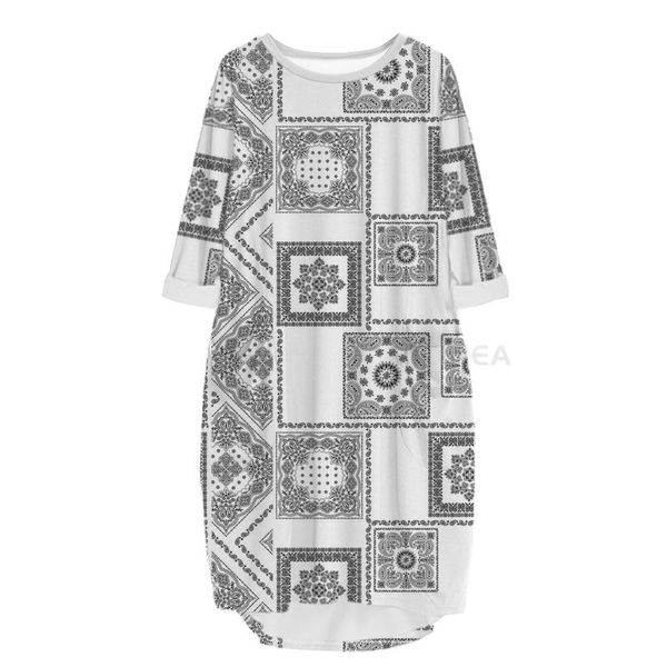 casual dresses fashion bandana 3d print long paisley pocket loose robe summer dress for women v9, Black;gray
casual dresses fashion bandana 3d print long paisley pocket loose robe summer dress for women v9, Black;gray