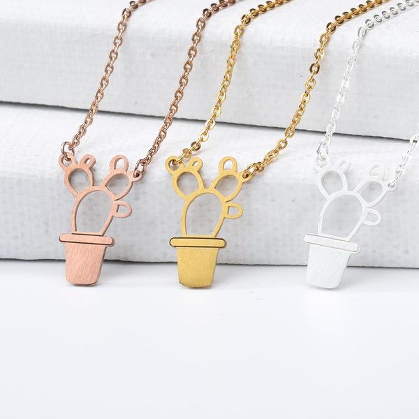 pendant necklaces gold color stainless steel simple potted plant necklace for women girl cute fashion accessories jewelry friend gift, Silver
pendant necklaces gold color stainless steel simple potted plant necklace for women girl cute fashion accessories jewelry friend gift, Silver