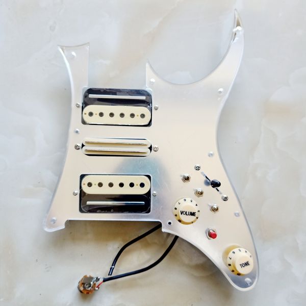 prewired hsh mirror silver pickguard alnico humbucker zebra pickup 7 way switch 3 single cut switch 20 multifunction welding harness
prewired hsh mirror silver pickguard alnico humbucker zebra pickup 7 way switch 3 single cut switch 20 multifunction welding harness